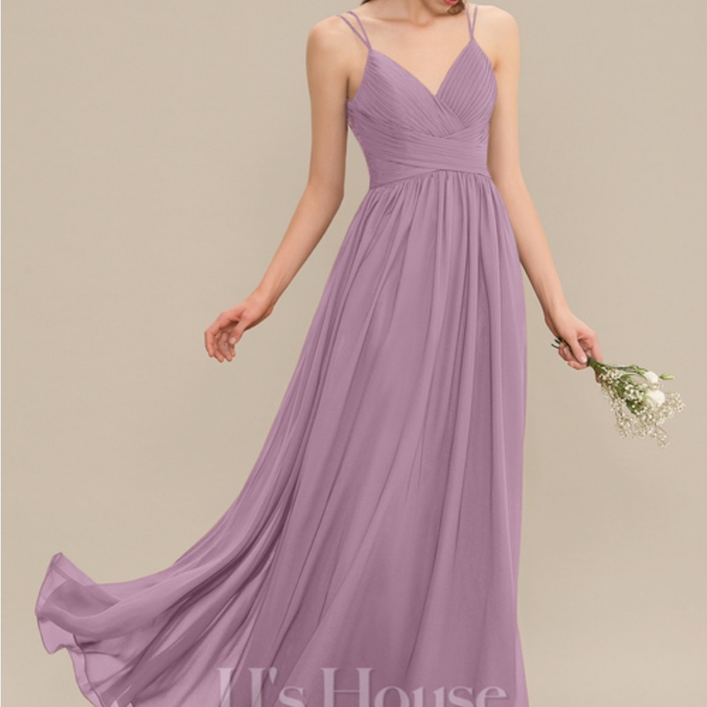 Elegant Lavender Evening Gown